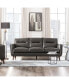 Фото #19 товара Ava 84" Mid-Century Modern Leather Sofa
