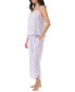 ფოტო #6 პროდუქტის Women's 2-Pc. Tie-Strap Cami Pajamas Set