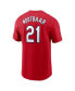 Фото #2 товара Men's Lars Nootbaar Red St. Louis Cardinals Home Fuse Name and Number T-shirt