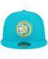 Фото #3 товара Men's Turquoise Brooklyn Nets Breeze Grilled Yellow Undervisor 59FIFTY Fitted Hat