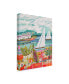 Karen Fields Two Sailboats and Cottage II Canvas Art - 20" x 25"