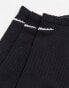 Фото #5 товара Nike Training unisex 3 pack trainer socks in black