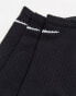 Nike Training unisex 3 pack trainer socks in black