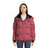 Фото #1 товара Canada Weather Gear Classic Cloud Puffer Jacket with Hood Womens M Mahroon Solid