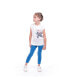 Toddler, Child Annie Zebra Cream Graphic Jersey Tunic Top