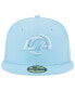 Фото #3 товара Men's Light Blue Los Angeles Rams Color Pack Brights 59FIFTY Fitted Hat