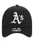 Фото #3 товара Men's Black Oakland Athletics A-Frame 9FORTY Trucker Adjustable Hat