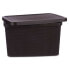 Storage Box with Lid Brown Plastic 19 L 28 x 22 x 39 cm (12 Units)