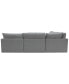 Фото #7 товара Marsten 126" 5-Pc. Fabric Sectional, Created for Macy's