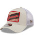 Фото #1 товара Men's Khaki, White Tampa Bay Buccaneers Happy Camper A-Frame Trucker 9FORTY Snapback Hat