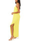 Women's Asymmetrical Slit Halter Maxi Dress