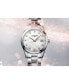 Women's Swiss Conquest Classic Diamond-Accent Stainless Steel Bracelet Watch 34mm