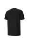 586666-01 Ess Logo Tee Erkek T-shirt Black