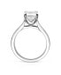 ფოტო #3 პროდუქტის Moissanite Emerald Solitaire Ring 2-1/2 ct. t.w. Diamond Equivalent in 14k White Gold