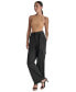 Women's High Rise Belted Wide-Leg Cargo Pants