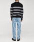 ფოტო #2 პროდუქტის Men's Striped Perkins Collar Sweater