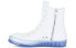 Фото #1 товара RICK OWENS 皮革高性能板鞋 粉笔白色 / RICK OWENS RU20F3890LPO-11060