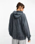 Фото #4 товара 4th & reckless Fourth acid wash hoodie in navy