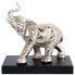 Фото #1 товара Elefantfigur aus Aluminium auf Holzsocke