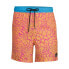 Фото #1 товара NEFF Board Swim Short Men's Size L Orange Graphic Print Drawstring Straight Leg