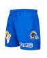 Фото #3 товара Men's Royal Los Angeles Rams Woven Shorts