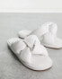 Фото #2 товара Simmi London Vetta padded sliders in white pu