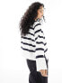 Barbour relaxed sweatshirt in white/navy stripe