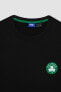 Фото #2 товара Fit Nba Boston Celtics Lisanslı Regular Fit Bisiklet Yaka Sporcu Tişört