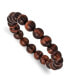 ფოტო #1 პროდუქტის 10mm Red Tiger's Eye Agate Beaded Stretch Bracelet