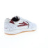 Фото #8 товара Lakai Atlantic MS1230082B00 Mens White Leather Skate Inspired Sneakers Shoes 8.5