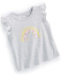ფოტო #1 პროდუქტის Baby Girls Rainbow Sun Graphic T-Shirt, Created for Macy's