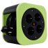 Фото #1 товара REV Ritter REV 0010012400 - 10 m - 4 AC outlet(s) - Indoor - 1.5 mm² - Black,Green - 230 V