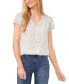 ფოტო #4 პროდუქტის Women's Flutter Sleeve Bella Ditsy Yoryu Blouse