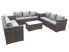 Gartensofa Lounge Grau(6er-Set)