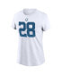 Women's Jonathan Taylor White Indianapolis Colts Player Name Number T-shirt