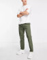 ASOS DESIGN cigarette fit chinos in khaki