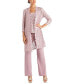 ფოტო #2 პროდუქტის 3-Pc. Sequined Lace Pantsuit & Jacket