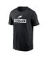 ფოტო #3 პროდუქტის Men's Black Philadelphia Eagles Sideline Performance T-Shirt