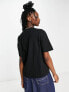 Weekday Perfect cotton relaxed t-shirt in black