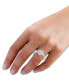 Фото #2 товара Кольцо Macy's Diamond Baguette & Round Engagement