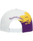 ფოტო #4 პროდუქტის Men's Purple and White LSU Tigers Paintbrush Snapback Hat