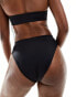 Фото #2 товара ASOS DESIGN Maya mix and match high waist wrap front bikini bottom in black