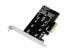 Фото #2 товара Conceptronic EMRICK 2-in-1 M.2 SSD PCIe Adapter SATA AHCI NVMe - PCIe - M.2 - PCIe 3.0 - Passive - China - JMB585