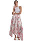 Women's Handkerchief-Hem Printed Maxi Skirt