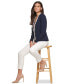 Фото #6 товара Women's Faux Double-Breasted Blazer