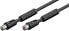 Wentronic Antenna Cable with Ferrite (80 dB) - Double Shielded - 3.5 m - Coaxial - Coaxial - Black