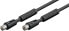 Goobay Antenna Cable with Ferrite (80 dB) - Double Shielded - 3.5 m - Coaxial - Coaxial - Black