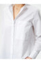 Фото #5 товара Klasik Gömlek Uzun Kollu Düğmeli Cep Detaylı