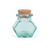 LA MEDITERRANEA Miniature Glass Jar. 5x6.5 cm With Hexagonal Stopper