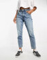 Фото #8 товара ASOS DESIGN Petite slim mom jeans in mid blue